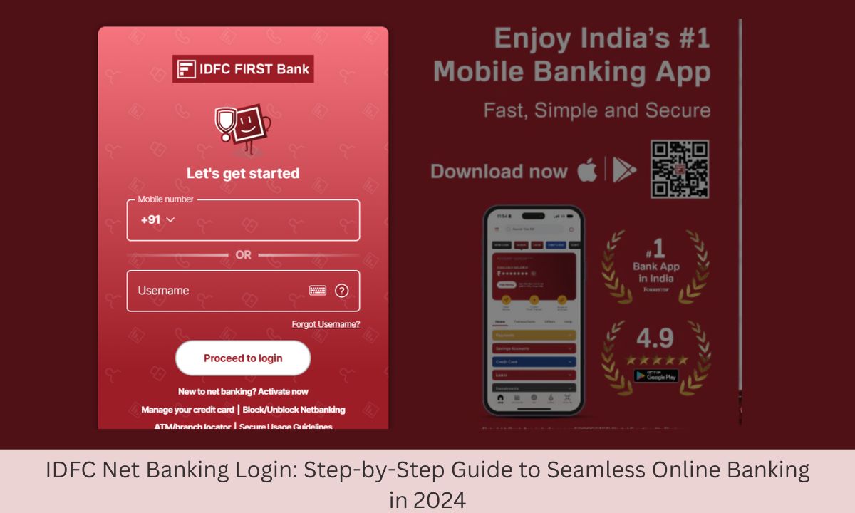 idfc net banking login