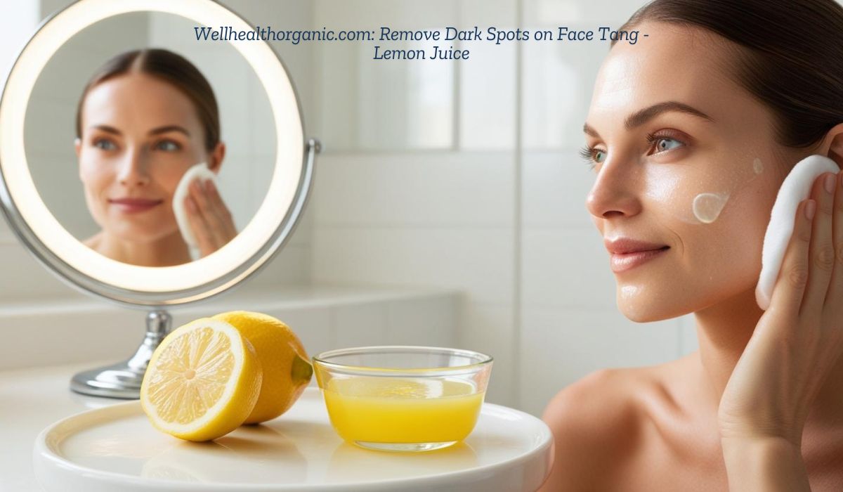 Wellhealthorganic.com Remove Dark Spots on Face Tang - Lemon Juice